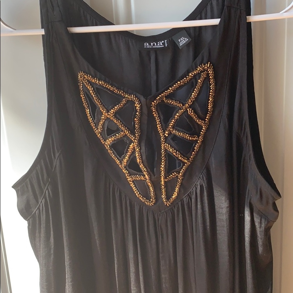 Silky black tank